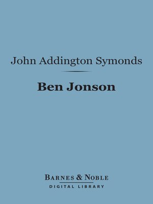 cover image of Ben Jonson (Barnes & Noble Digital Library)
